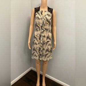 Anthro Lil silk sheer dress
